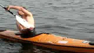 preview picture of video 'Sea kayak eskimo rolling'