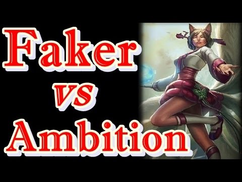 LOL Pro - FAKER vs Ambition (Ahri vs Syndra) - Korea SoloQ