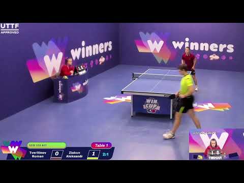 WINners CUP table 1  13.11  Tveritinov Roman - Ziakun Aleksandr    18:30