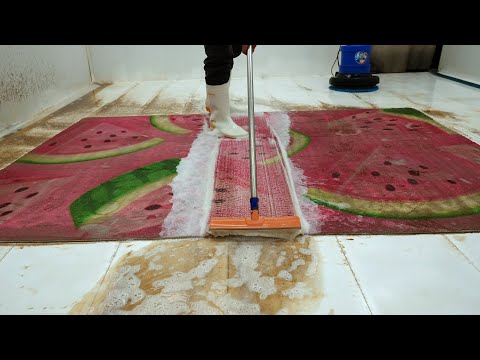 Covered in Thick Black Mud | The Most Satisfying Luxury Carpet Cleaning | Satisfying ASMR Cleaning
