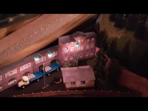 Modelleisenbahn-Licht auf meiner Abstellung und info