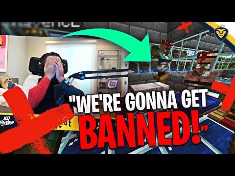 CouRage - AFTER DARK MINECRAFT! WE COULD GET BANNED ON TWITCH FOR THIS! THE HUNTING (Minecraft)