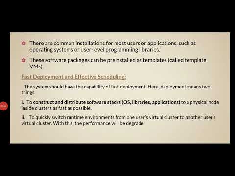 conti.. of virtual cluster and redource management