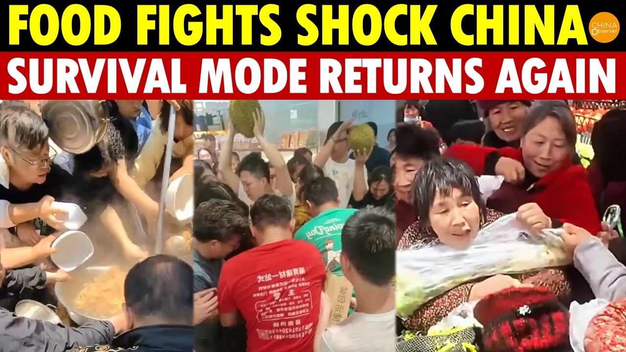 Crowds Fight For Noodles, Carrots And Free Samples: China Returns To Survival Mode