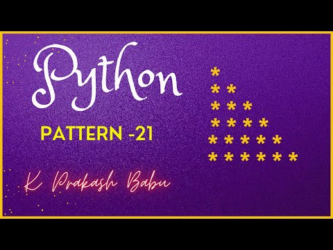 Python Pattern Program 21