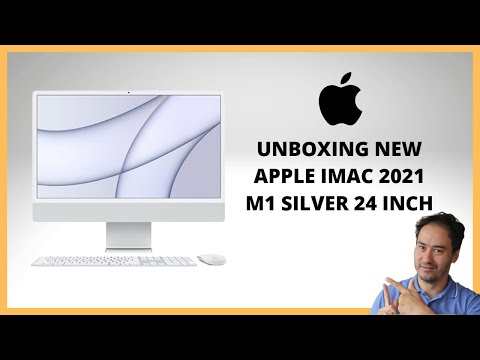 APPLE IMAC 2021 SILVER UNBOXING