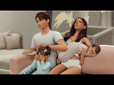 My Family Morning Routine With TWINS in The Sims 4