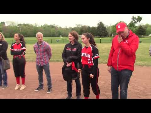 Hingham Harborwomen Softball Senior Day Ceremonies