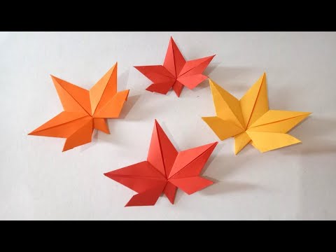 How To Make a Maple leaf Origami | DIY Maple Leaf