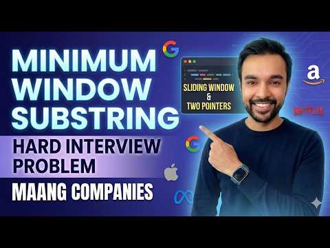 Minimum Window Substring Leetcode 76 Interview Essential Sliding Window Two Pointers