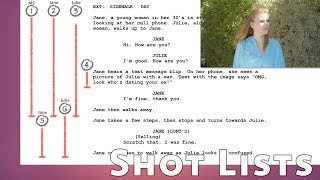Shot List Tips for Filmmakers - Lining shots on your script video