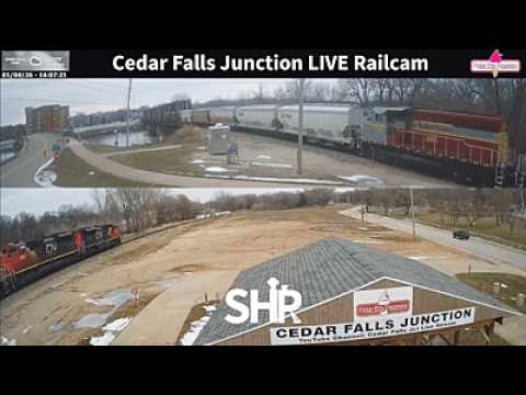 Live webcam view of Cedar Falls Junction Railway Tracks