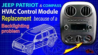 Jeep Patriot Compass HVAC manual control module replacement