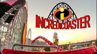 Incredicoaster FULL ON RIDE Front Seat POV - Pixar Pier Disney California Adventure