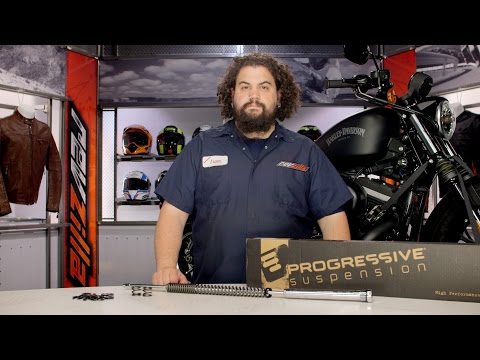 Progressive Fork Cartridge Kit for Harley Review at RevZilla.com