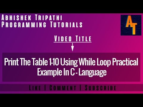 Table To 2 Using While Loop C Programming Shorts Programming Coding Apnacollage
