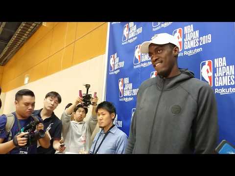 Pascal Siakam speaks at Toronto Raptors practice in Tokyo 10 09 2019