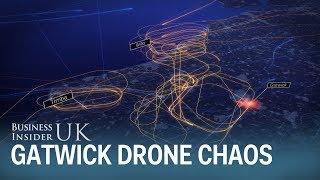 This map shows the chaos the ensues when you fly a drone to close to an airport