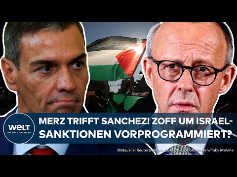 Video Thumbnail: SPANIEN: Friedrich Merz trifft Pedro Sanchez – Differenzen in Haltung zu Israel bestimmen den Besuch