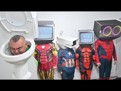 Real Skibidi Toilet vs Superheroes