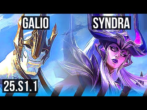 GALIO vs SYNDRA (MID) | 4/0/1 | NA Master | 25.S1.1