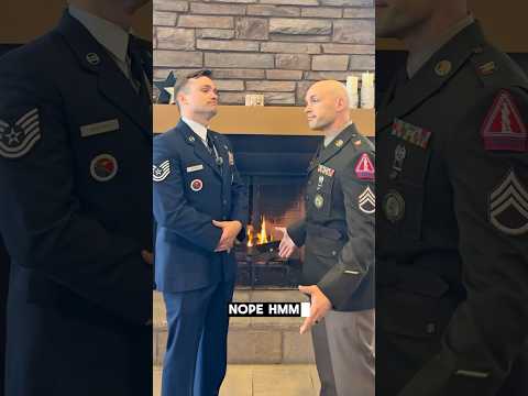 Army vs Air Force ￼☠️😂 #Army #AirForce #Marines #Navy #ForYou #Military #MilitaryHumor #Skit ￼