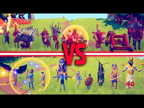 EGYPT TEAM vs MEDIEVAL TEAM Part 1 | TABS - Totally Accurate Battle Simulator