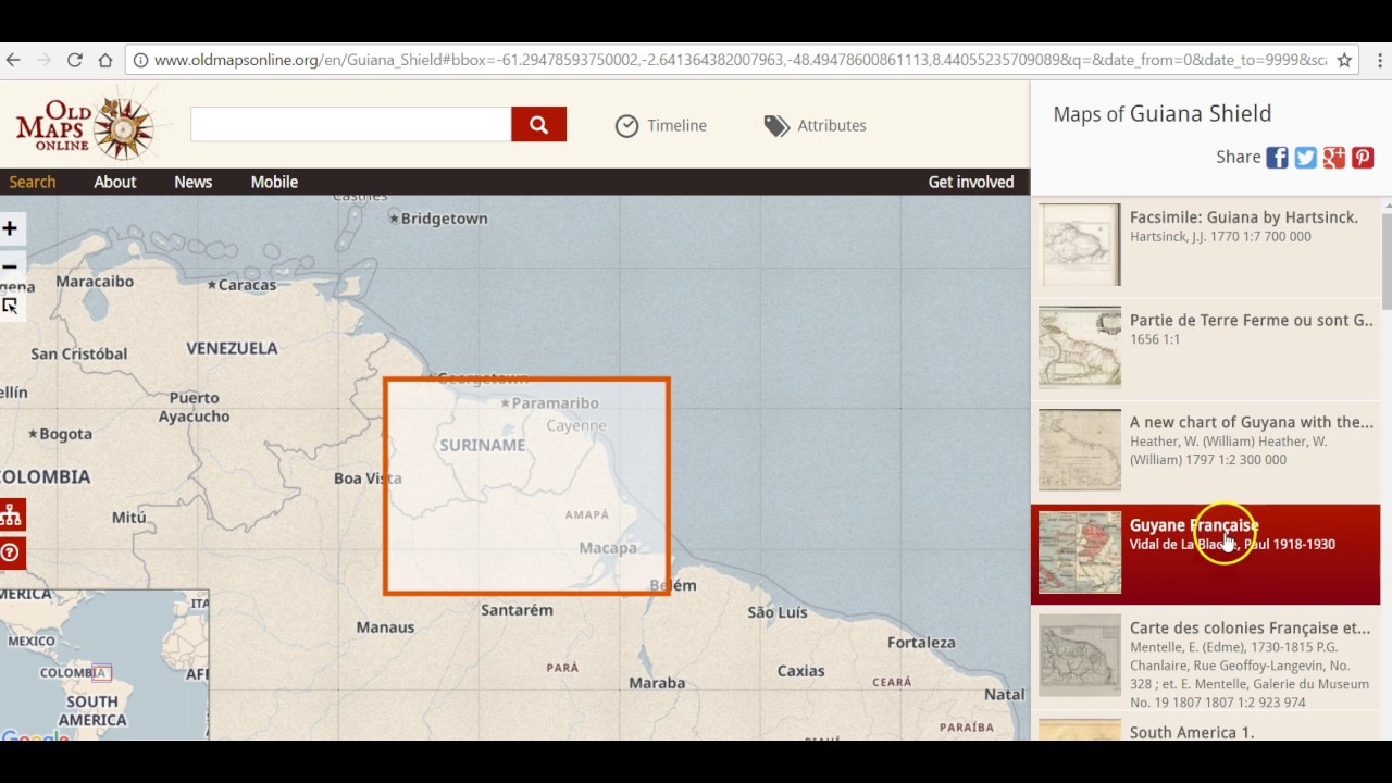 How to find old maps online
