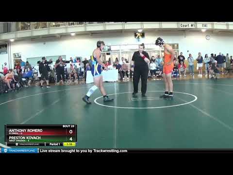 187 Lbs Semis & 3rd Wb (16 Team) - Anthony Romero, Florida Vs Preston Kovach, West Virginia Bd83