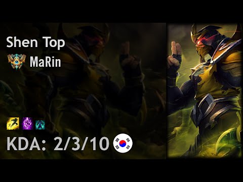 Shen Top vs Irelia - MaRin - KR Challenger Patch 6.17