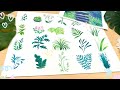 Developing Your Foliage Brush Strokes | How To Paint With Gouache