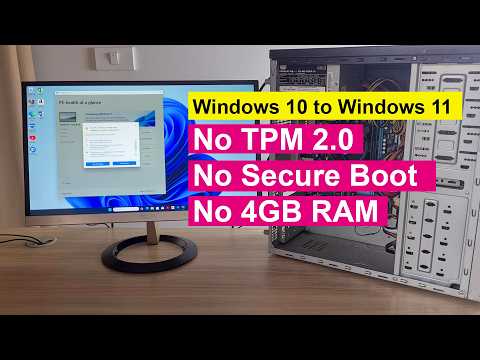 No TPM 2.0!! Update 10 to 11 (Windows 11 25H2) No Loss Data