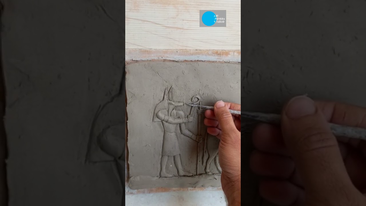 relief sculpture done by ankitmistry #artwork #sculpture #clay #claymodeling #viral #relief #reels