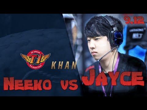 SKT Khan - Neeko vs Jayce Top - LoL Season 9 KR Ranked | League Of Legends