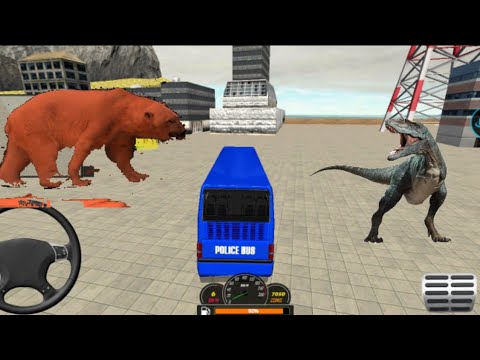 Us Police Offroad Bus Driving – Police Duty Officer Transporter Bus - Gameplay Video #44