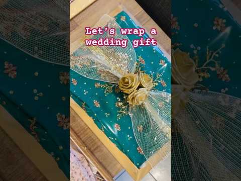 How to wrap a wedding gift beautifully #wrappinggifts #weddinggifts #giftwrapping #giftwrappingideas