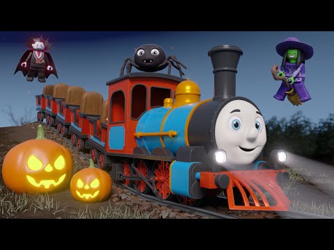 Halloween Train Party: Choo Choo Train Halloween Cartoon for Kids | Cartoon Cartoon