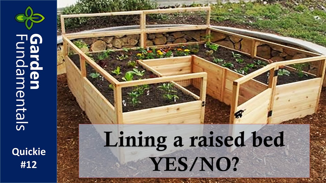 Should I line the bottom of a raised bed? Zandex