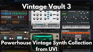 Video thumbnail for Vintage Vault 3 | Powerhouse Synth Collection from UVI by Green Light Sound