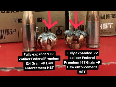 9mm |Federal HST| (124gr +P VS 147gr +P) Ballistics Gel Test