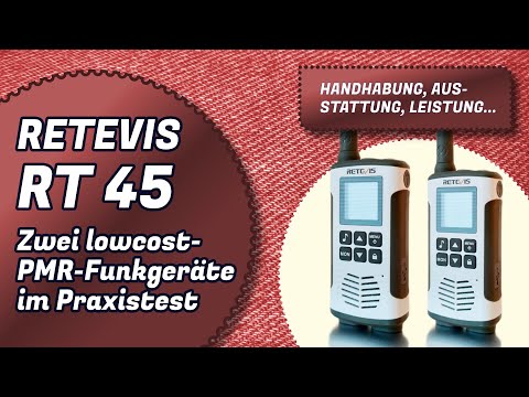 RETEVIS RT 45 PMR Funkgerät / Taugt das 446-MHz-Funkgerät etwas? Ich habe es mir angesehen.