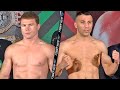 CANELO ALVAREZ & AVNI YILDIRIM BOTH SHREDDED AT WEIGH-IN! LOCK EYES IN FINAL FACE OFF| FULL WEIGH-IN