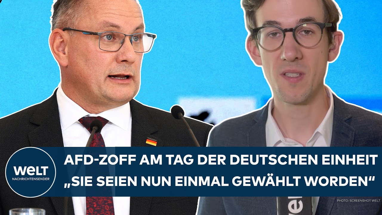 AFD-ZOFF AM TAG DER DEUTSCHEN EINHEIT: "Sie seien nun einmal gewählt worden!" - Chrupalla sauer?