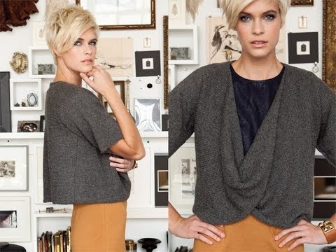 #12 Drape Front Sweater, Vogue Knitting Winter 2011/12