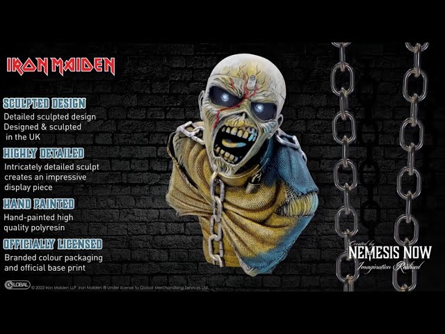 Vídeo relacionado con Iron Maiden: Iron Maiden Piece Of Mind Bust Box (Small) 12cm