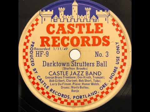 Castle Jazz Band "The Darktown Strutters' Ball" George Bruns dixieland New Orleans revival 1949