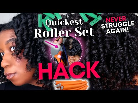 Quick Roller Set HACK for Natural Hair | Never...