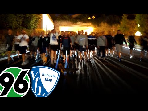 Hannover Stadium Ban Section receives a visit from Bochum! (during the game...)