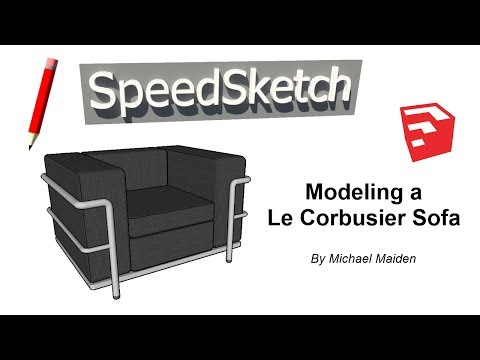 Modelling a Le Corbusier Sofa - SKETCHUP - SpeedSketch