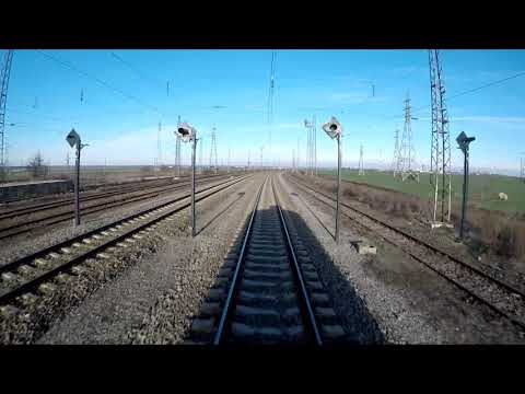 Cabview: Burgas - Sliven with fast train.